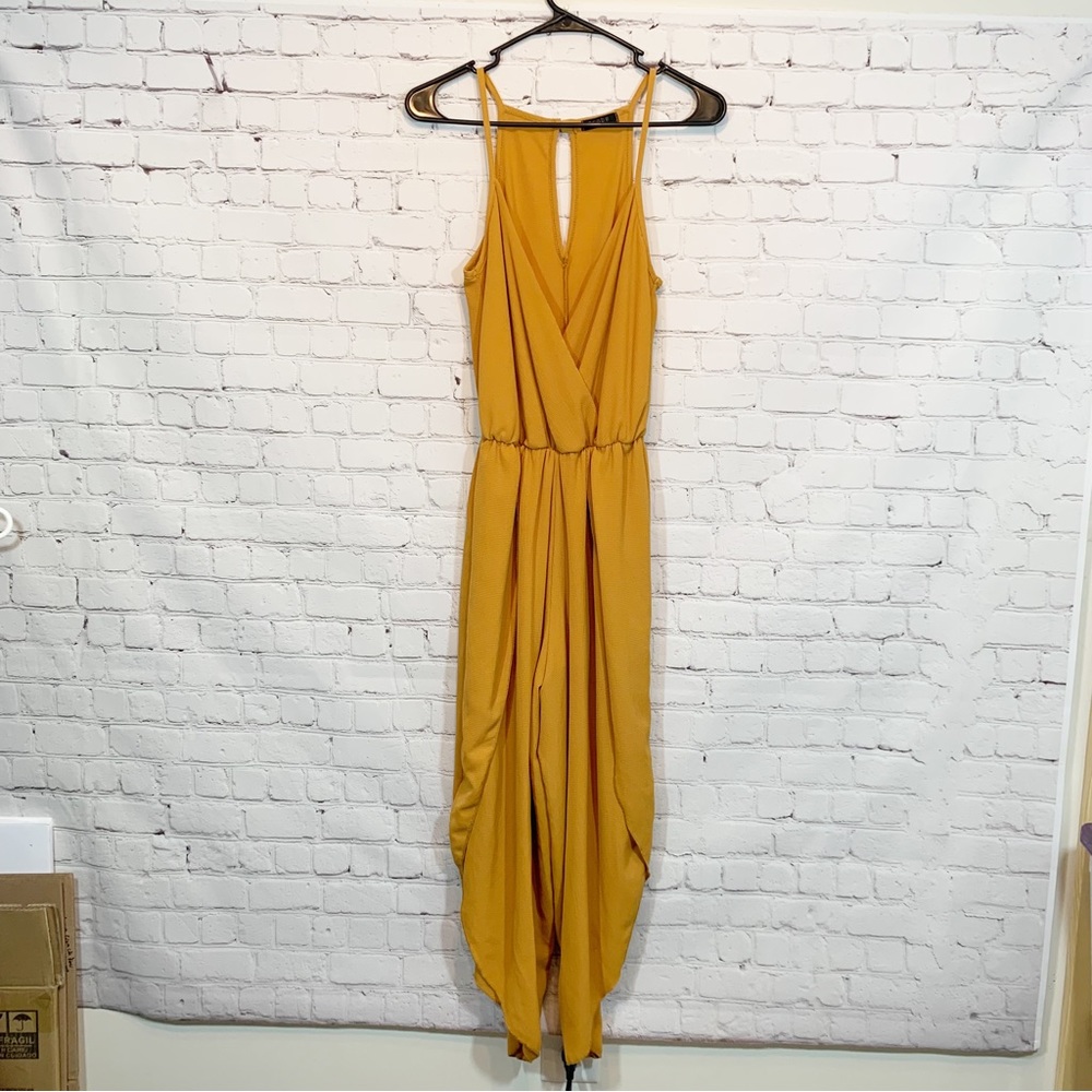 Scobe wide leg yellow Romper